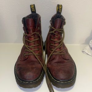 Size 7.5 limited edition vintage red dr. Martens! Good condition